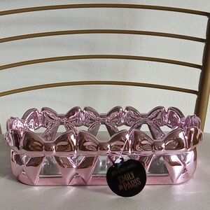 New!Viral Pink Bows Mirrored Tray